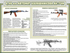 Стенд "Автомат Калашникова" - fgospostavki.ru - Тула