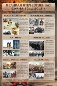 Стенд "Великая Отечественная война" (события) - fgospostavki.ru - Тула