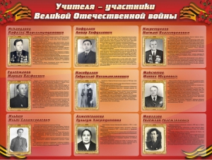 Стенд "Учителя-участники Великой Отечественной войны" - fgospostavki.ru - Тула