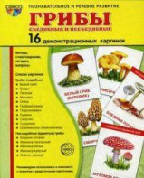 Демонстрационные карточки "Грибы съедобные и не съедобные" - fgospostavki.ru - Тула