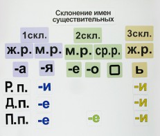 Набор магнитных карточек "Склонение имен существительных" - fgospostavki.ru - Тула