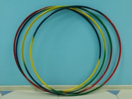 Обруч с утяжелителем стальной "Радуга" (900 миллиметров, 1050 грамм) - fgospostavki.ru - Тула