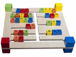 Фронтальное наглядное игровое пособие "Двухсторонний русский алфавит" - fgospostavki.ru - Тула