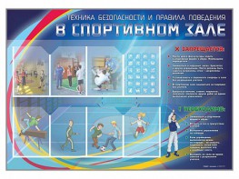 Стенд-уголок "Техника безопасности и правила поведения в спортивном зале" - fgospostavki.ru - Тула