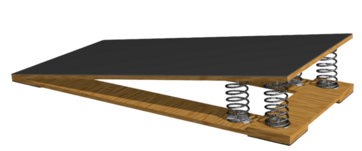 Мостик гимнастический подкидной усиленный (4 пружины) - fgospostavki.ru - Тула
