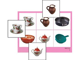 Логопедическое лото "Посуда" (4 планшета, 24 карточки, цветное, ламинированное) - fgospostavki.ru - Тула