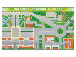 Доска магнитно-маркерная панорамная "Дорожное движение в городе" - fgospostavki.ru - Тула