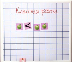 Магнитно-маркерная доска "Клетка" (86 см х 75 см) - fgospostavki.ru - Тула