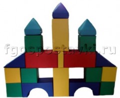 Мягкий модуль-конструктор "Городок" (20 элементов) - fgospostavki.ru - Тула