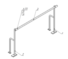 Станок хореографический напольный (1,5 метра, однорядный) - fgospostavki.ru - Тула