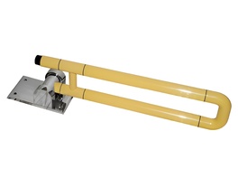 Поручень откидной с антибактериальным покрытием (желтый) - fgospostavki.ru - Тула