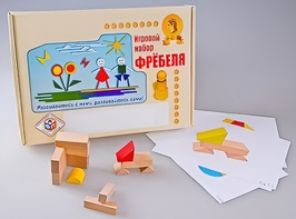 Игровой набор Фребеля "Конструктор деревянный без соединений-1" (Серия "Эксперимент") - fgospostavki.ru - Тула