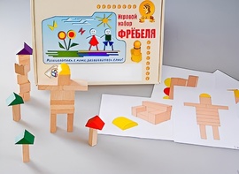 Игровой набор Фребеля "Конструктор деревянный без соединений-3" (Серия "Эксперимент") - fgospostavki.ru - Тула