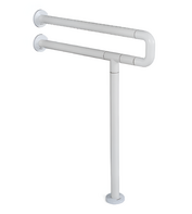 Поручень напольно-настенный с антибактериальным покрытием (белый) - fgospostavki.ru - Тула