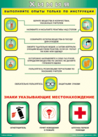 Таблица "Выполняйте опыты только по инструкции" (100х140 сантиметров, винил) - fgospostavki.ru - Тула