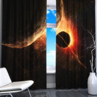 Комплект светонепроницаемых штор "Планеты" - fgospostavki.ru - Тула