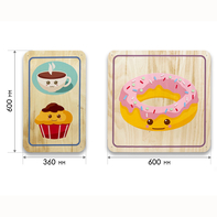 Набор стеновых панелей «Милая еда - Завтрак» - fgospostavki.ru - Тула