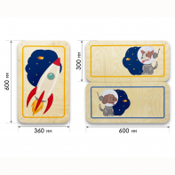 Набор стеновых панелей «Мы в Космосе - Белка и Стрелка» - fgospostavki.ru - Тула