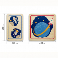 Набор стеновых панелей «Мы в Космосе - Первый полёт» - fgospostavki.ru - Тула