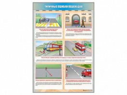 Стенд "Типичные ошибки пешеходов" - fgospostavki.ru - Тула