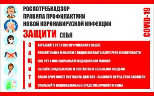Плакат "Правила профилактики коронавируса" - fgospostavki.ru - Тула
