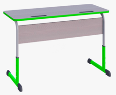 Парта SMARTY KEY двухместная регулируемая по высоте с антивандальной кромкой - fgospostavki.ru - Тула