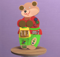 Бизиборд «Мишка Потапыч» - fgospostavki.ru - Тула