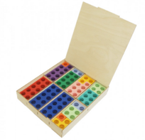 Нумирошка. Набор цветных пластиковых форм 80 шт. в коробке по методике Нумикон - fgospostavki.ru - Тула