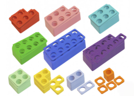 Нумирошка. Набор цветных пластиковых форм 100 шт. по методике Нумикон - fgospostavki.ru - Тула