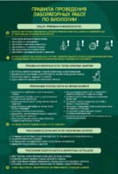 Стенд "Правила выполнения лабораторных работ по биологии" Вариант 1 - fgospostavki.ru - Тула