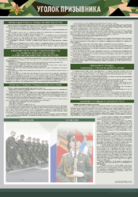 Стенд-уголок "Уголок призывника" - fgospostavki.ru - Тула