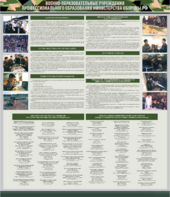 Стенд "Военные образовательные учреждения Российской Федерации" - fgospostavki.ru - Тула