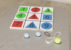 Мишень напольная цветная с цифрами - fgospostavki.ru - Тула