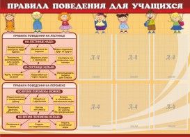 Стенд "Правила поведения для учащихся" - fgospostavki.ru - Тула
