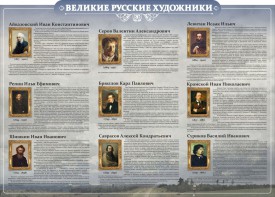 Стенд "Великие русские художники" - fgospostavki.ru - Тула