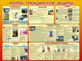Стенд "Уголок гражданской защиты" - fgospostavki.ru - Тула