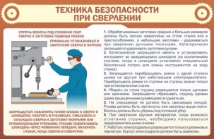 Стенд "Техника безопасности при сверлении" - fgospostavki.ru - Тула