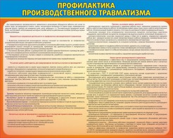 Стенд "Профилактика производственного травматизма" - fgospostavki.ru - Тула