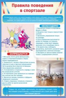 Стенд "Правила поведения в спортзале №1" - fgospostavki.ru - Тула