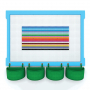  Элемент конструктора одиночный одноцветный Color Blocks 100 штук - fgospostavki.ru - Тула